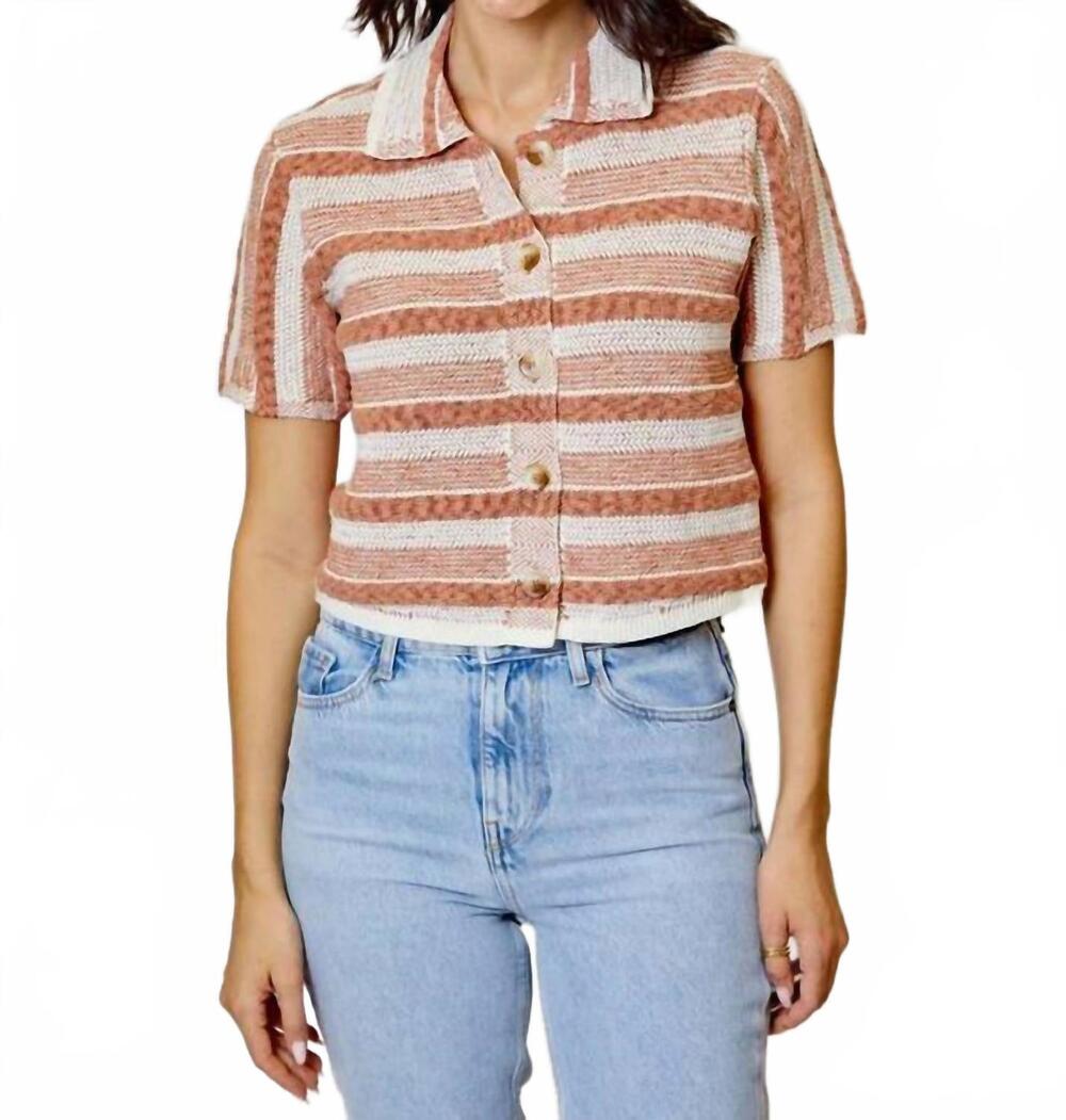 NEW DH NEW YORK filipa top in copper combo